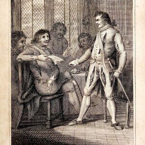 Springsguth Engraving 1792 Gil Bas Rare French Revolution Era Soldier #7 DWP3A